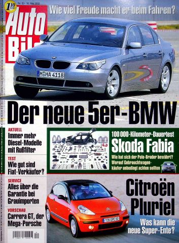 Deckblatt Auto Bild (20/2003)